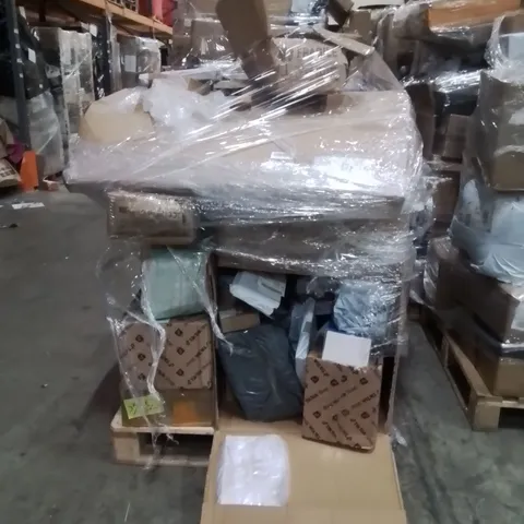 PALLET CONTAINING A LARGE QUANTITY OF ASSORTED PRODUCTS TO INCLUDE:CAR PLAY MONITOR,PANS,ETC