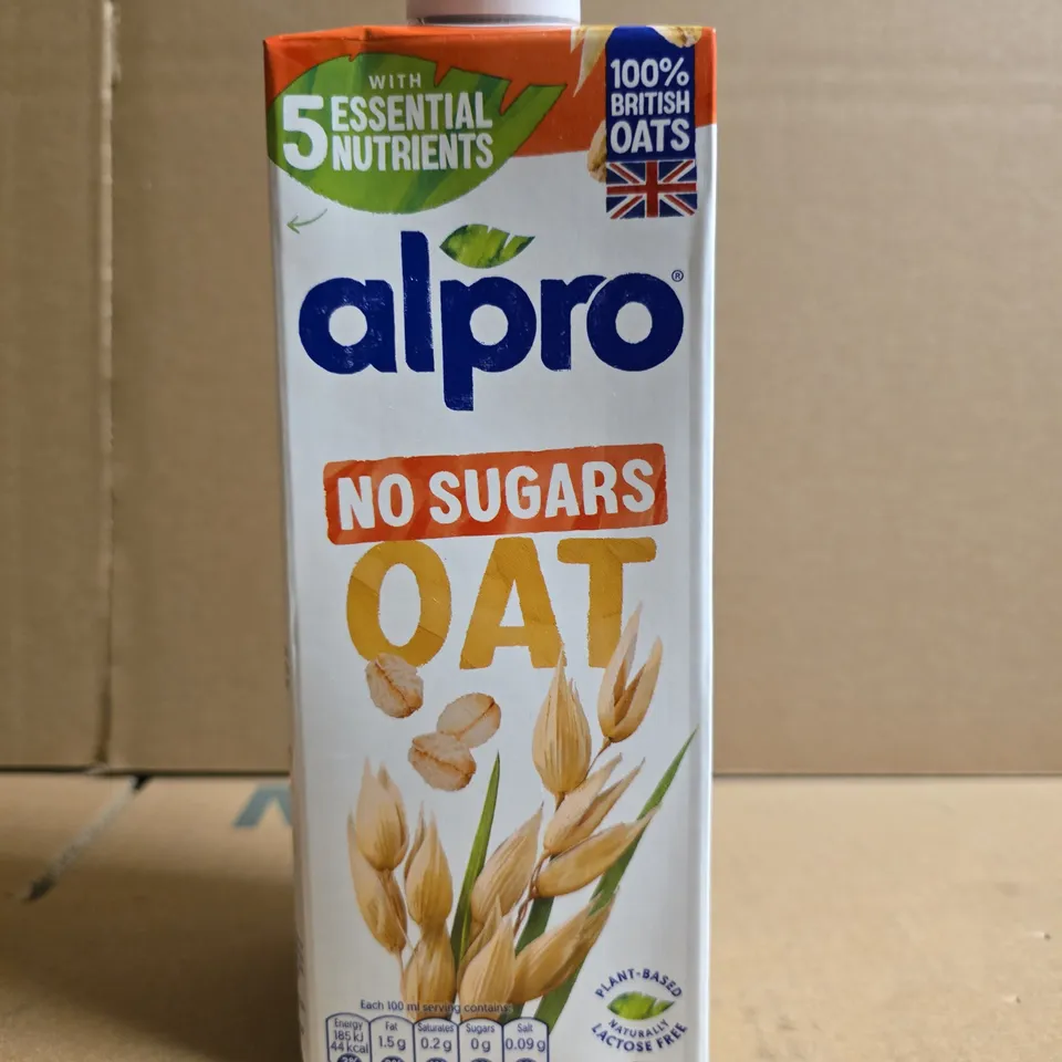 ALPRO NO SUGARS OAT DRINK – 1L CARTON - X8