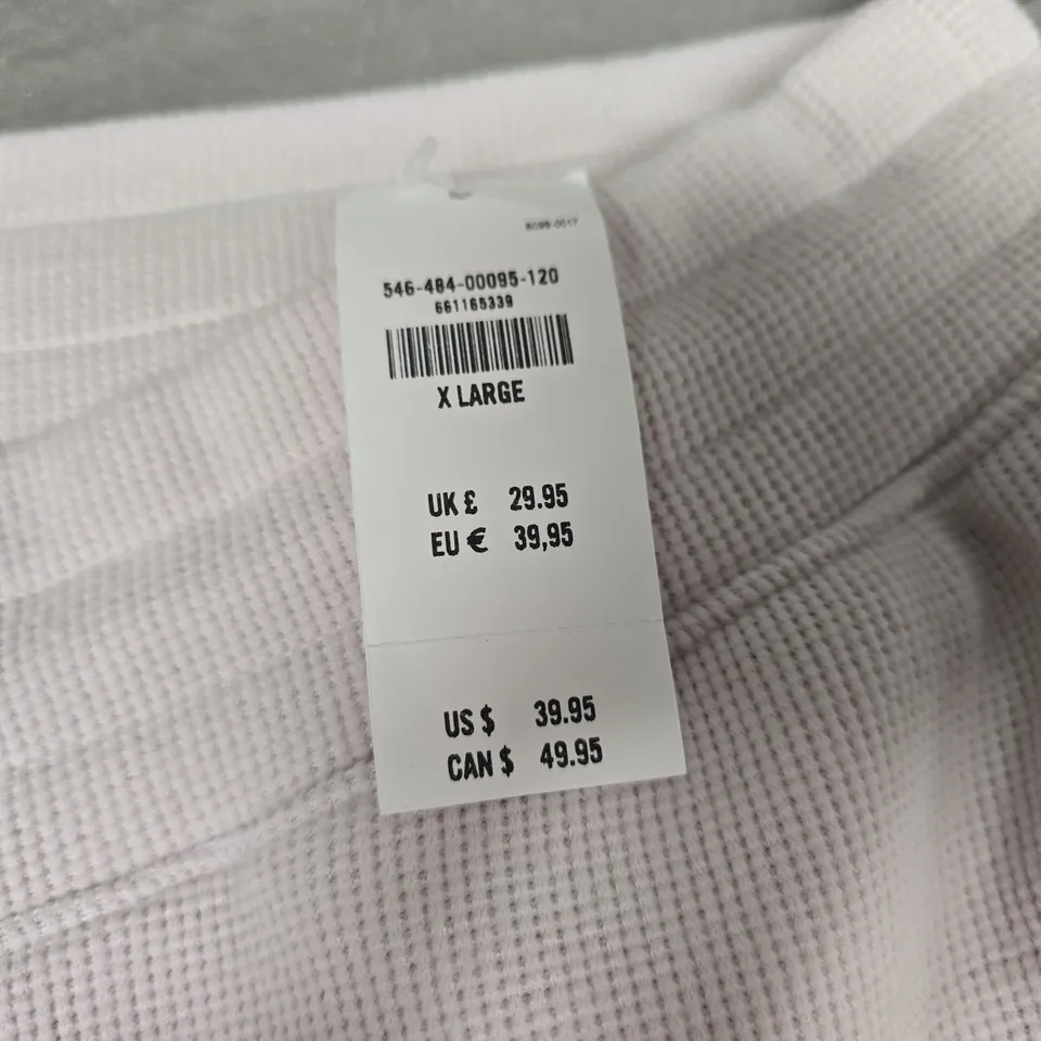 GILLY HICKS SWEAT PANTS IN CREAM - XL