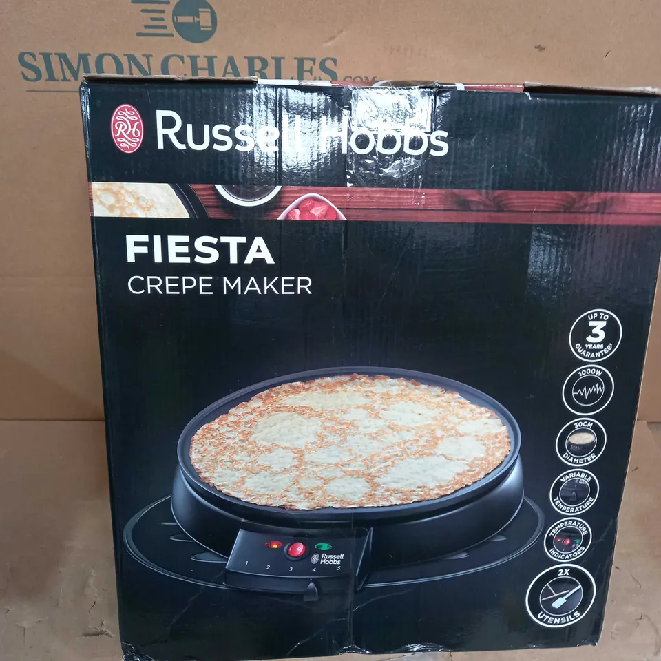 RUSSELL HOBBS FIESTA CREPE MAKER 