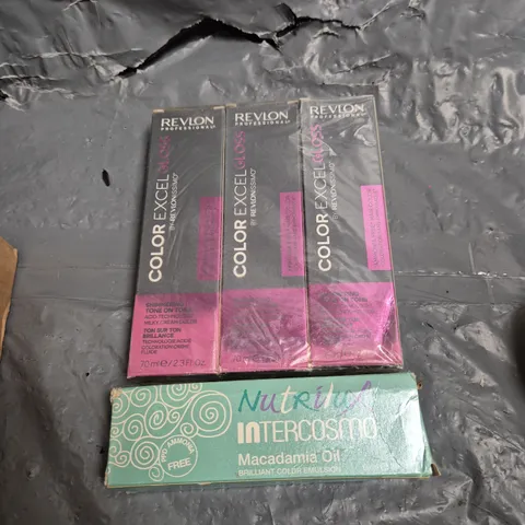APPROXIMATELY 40 REVLON PROFESSIONALS AND NUTRILUX HAIR COLOUR TUBES - ASSORTED SHADES 