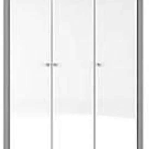 BOXED SANDY MIRROR 3 DOOR WARDROBE - GREY / MIRROR (3 BOXES)