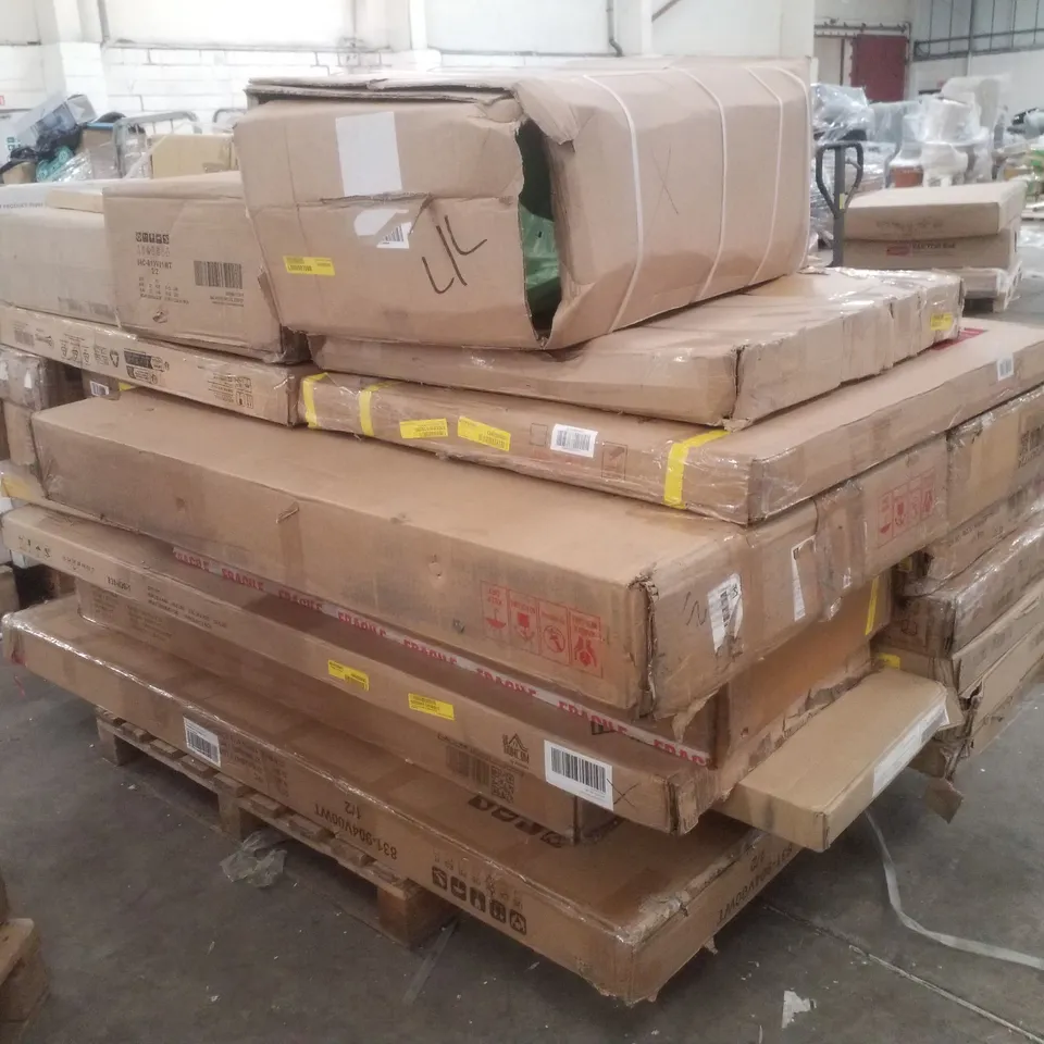 PALLET CONTAINING ASSORTED INCOMPLETE FLATPACK FURNITURE PARTS 