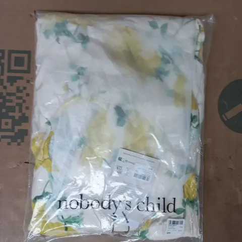 BAGGED NOBODY'S CHILD TORI MIDI DRESS IN WHITE SIZE UK 12