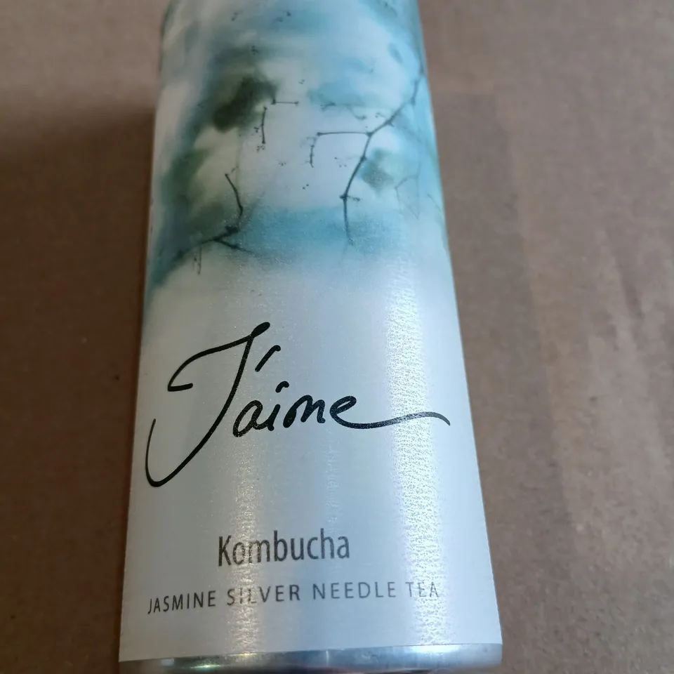 TWELVE JAIME KOMBUCHA JASMINE SILVER NEEDLE TEA CANS