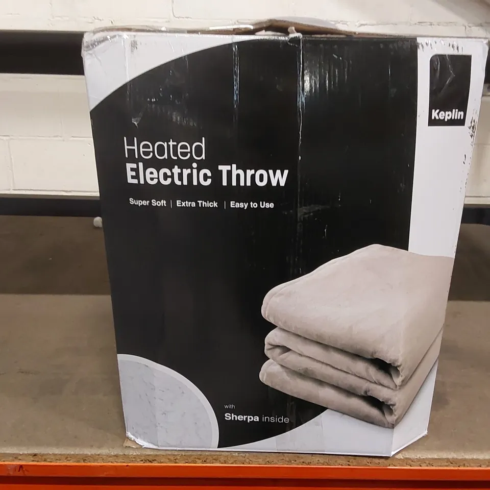 BOXED KEPLIN ELECTRIC HEATED THROW BLANKET 