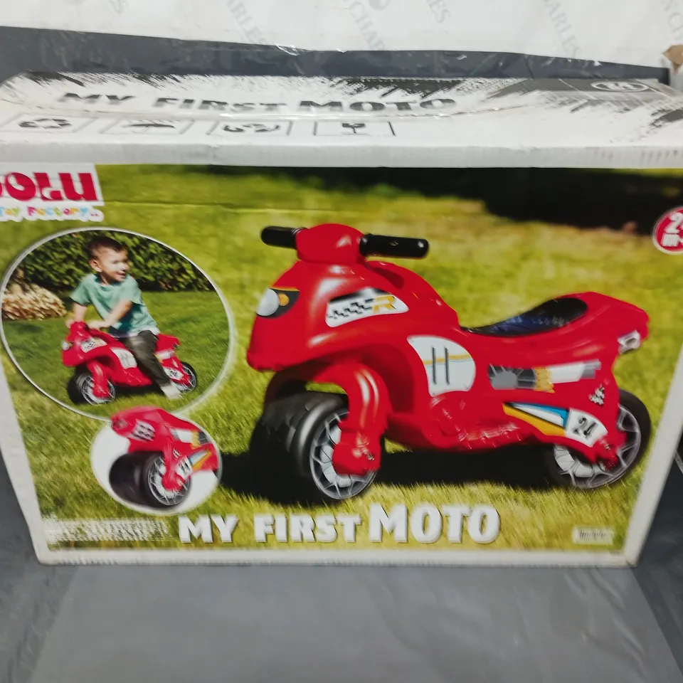 BOXED MY FIRST MOTO RIDE ON RRP £29.99