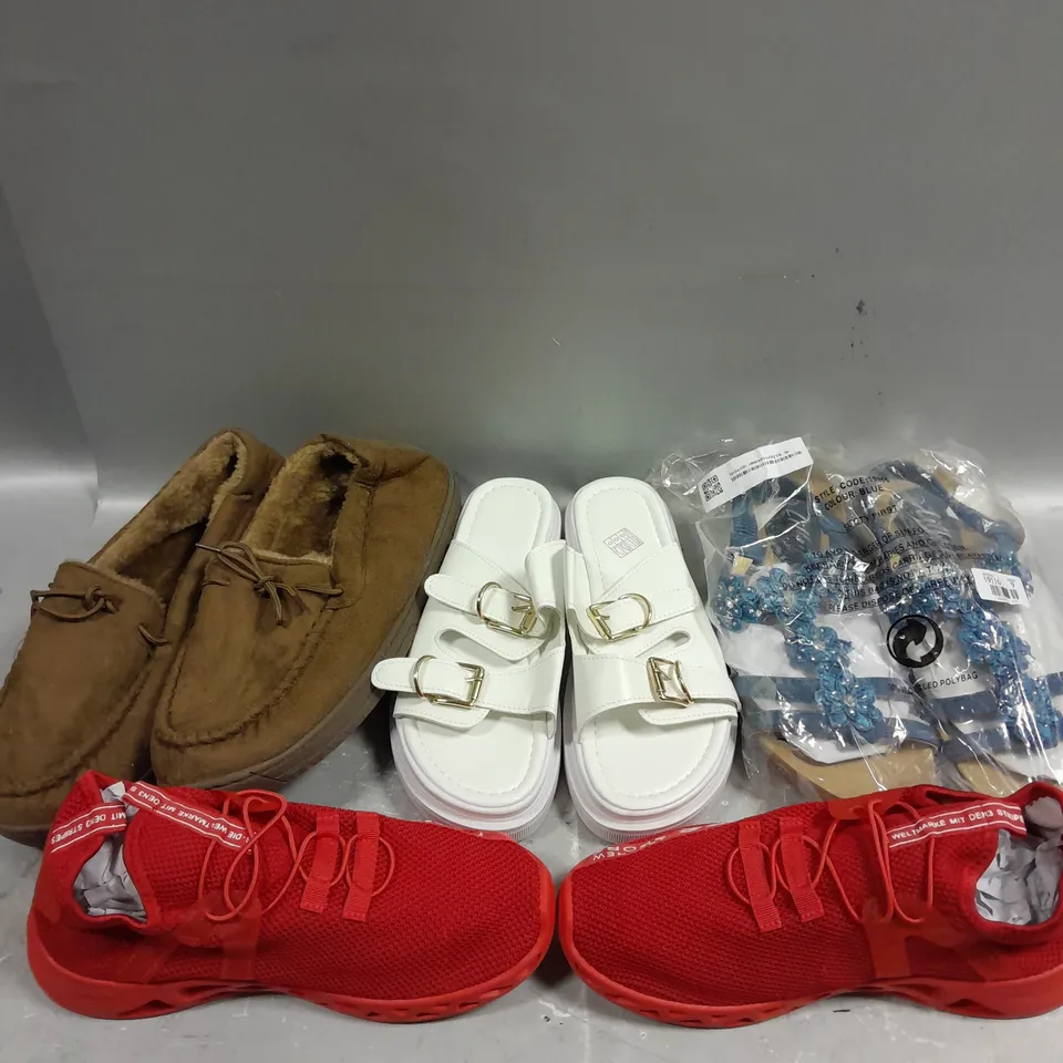 APPROXIMATELY 15 ASSORTED PAIRS OF FOOTWEAR IN VARIOUS STYLES & SIZES