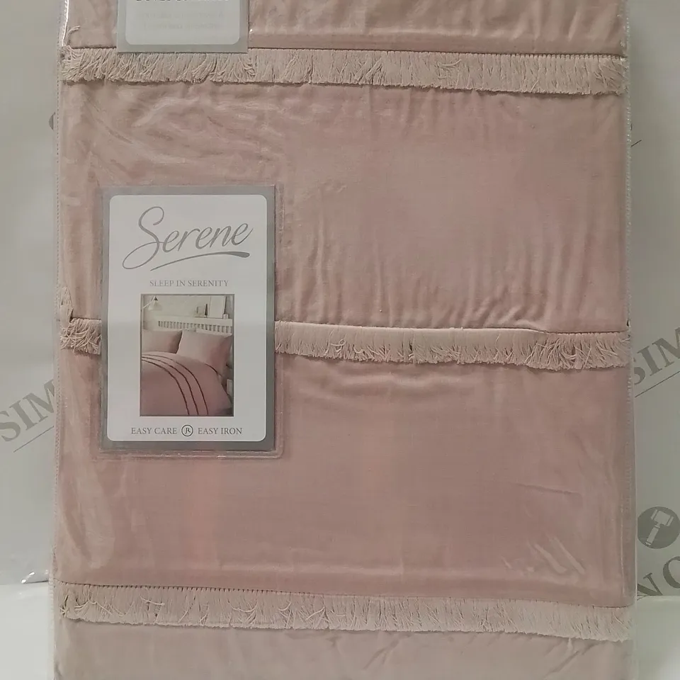 BRAND NEW SERENE SINGLE DUVET COVER SET -PINK-