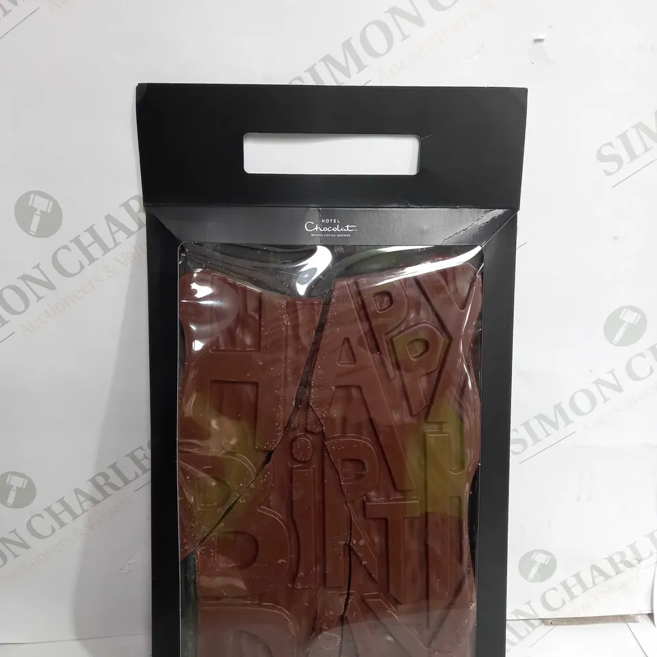 HOTEL CHOCOLATE HAPPY BIRTHDAY MILK GRAND SLAB RRP £16
