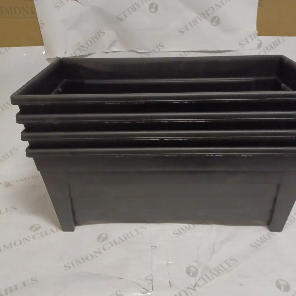 LOT OF 4 HEAVY DUTY PLANTING BOXES 