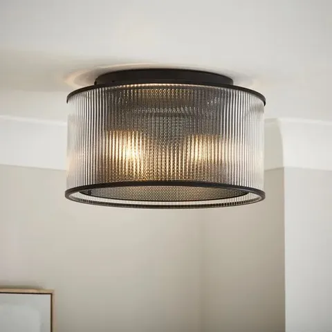 BOXED KRUZE GLASS FLUSH CEILING LIGHT