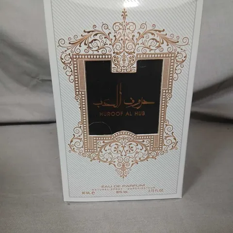TWELVE BOXED HUROOF AL HUB EAU DE PARFUM – 80 ML