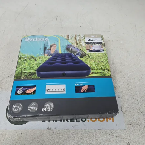 BESTWAY INFLATABLE CAMPING AIR MATTRESS – 22 CM, SOFT TOP 