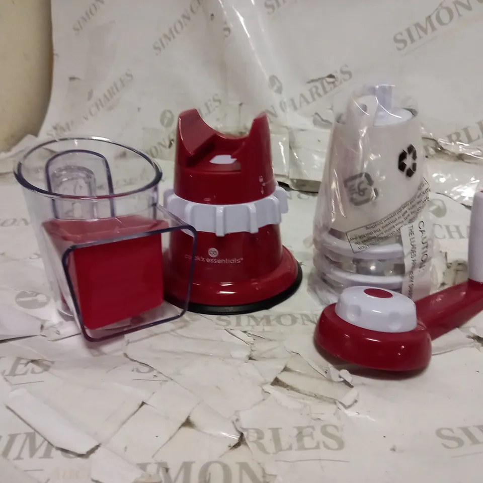 COOK'S ESSENTIALS GRATER & SLICER - RED 