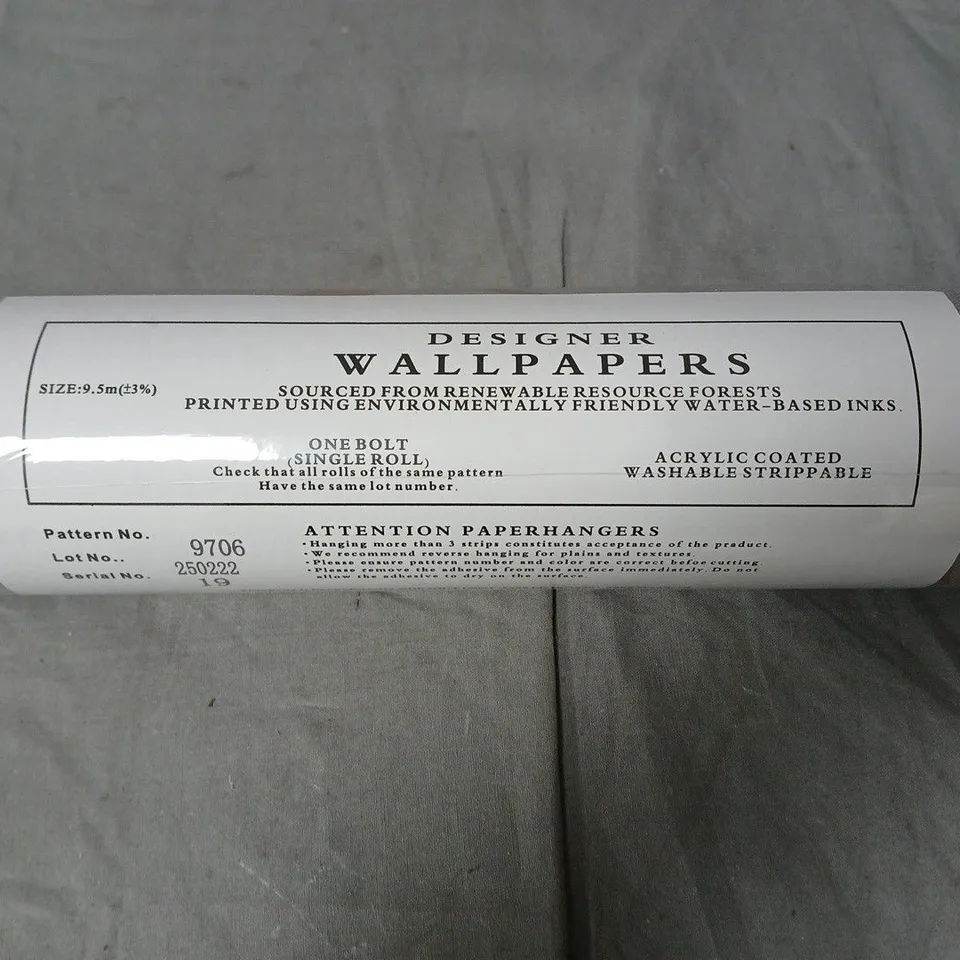 DESIGNER WALLPAPERS – ONE ROLL, PATTERN NO. 9706, 9.5M
