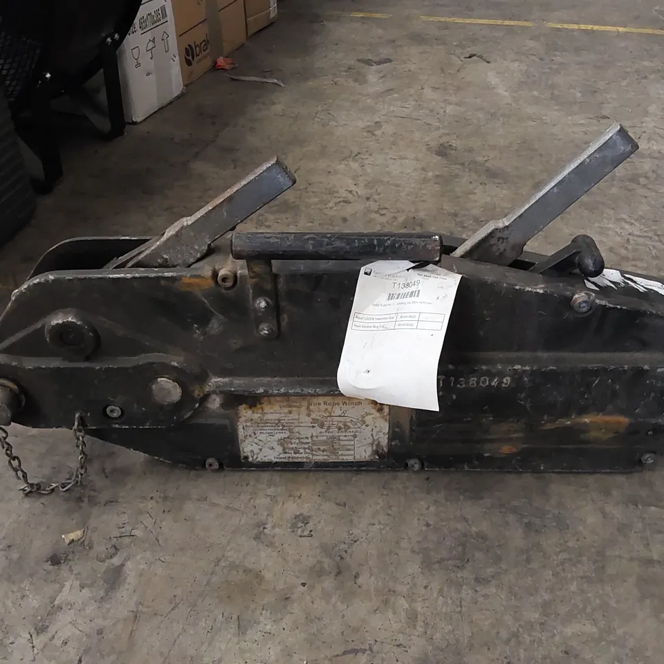 TIRFOR 3200KG WIRE ROPE WINCH