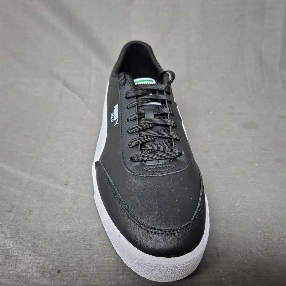 BRAND NEW BOXED PAIR OF PUMA OSLO VULC SHOES IN BLACK/WHITE UK SIZE 12