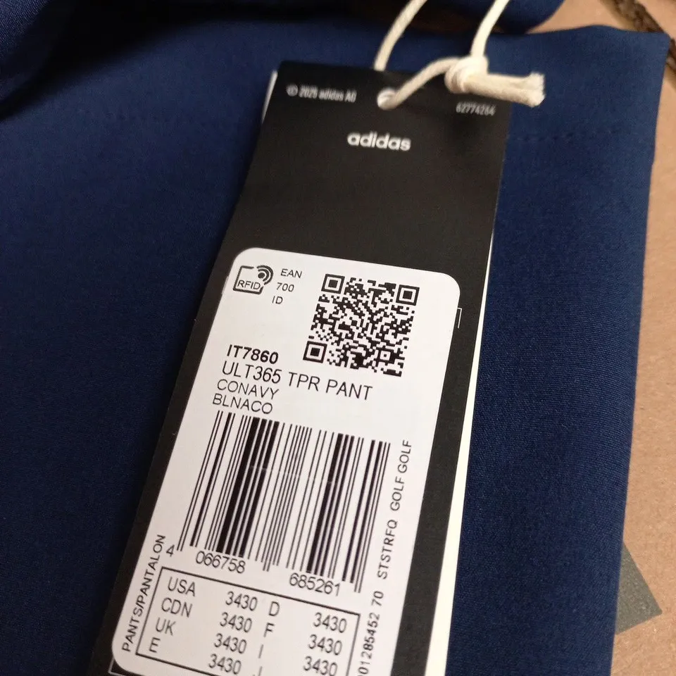 ADIDAS GOLF TROUSERS - NAVY (WITH TAG)