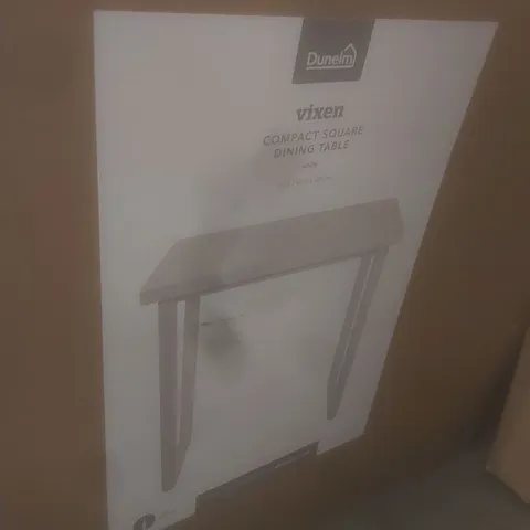 BOXED VIXEN COMPACT SQUARE DINING TABLE - WHITE (1 BOX)