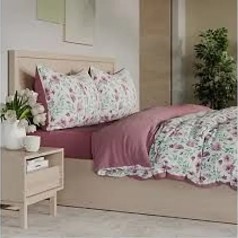 COZZEE HOME FLORAL 4 PIECE DUVET SET