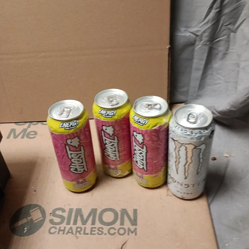 TOTE OF APPROXIMATELY 6 ASSORTED FOOD AND DRINK TO INCLUDE: GHOST ENERGY AND PEPSI MAX 2L
