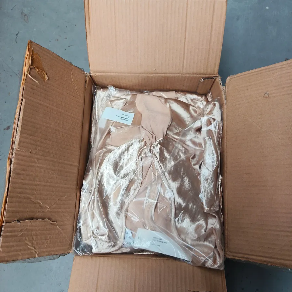 BOX OF APPROXIMATELY 20 URBAN BLISS CHAMPAGNE SATIN SLIP DRESS – WOMEN'S - SIZES 14 / 16 