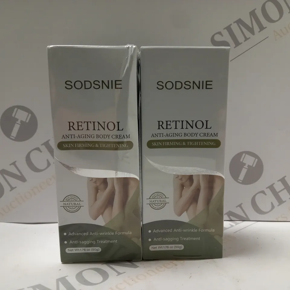 BOX OF 2 X 50G SODSNIE RETINOL ANTI-AGING BODY CREAM 