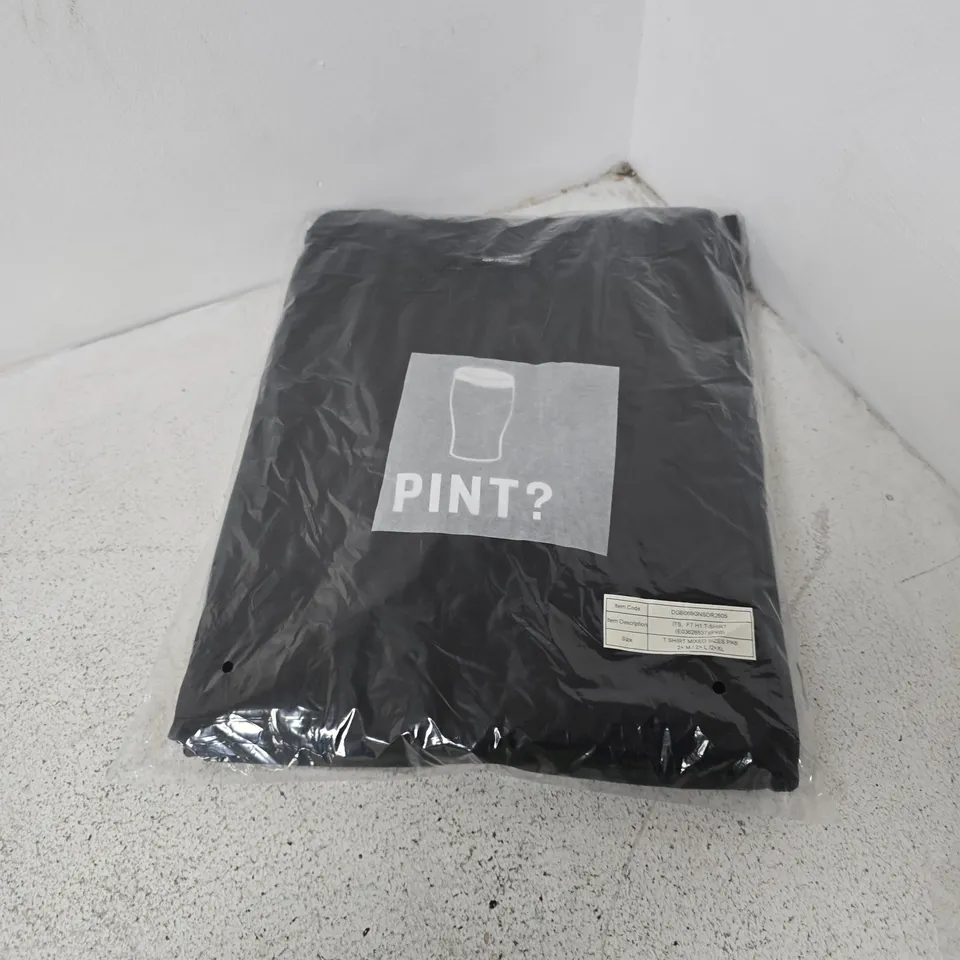 GUINNESS T-SHIRT MIX PK6 – MIXED SIZES (2X M / 2X L / 2X XL) IN SEALED BAG