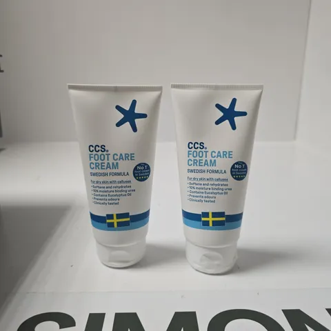 CCS FOOT CARE CREAM SWEDISH FORMULA – 2 TUBES