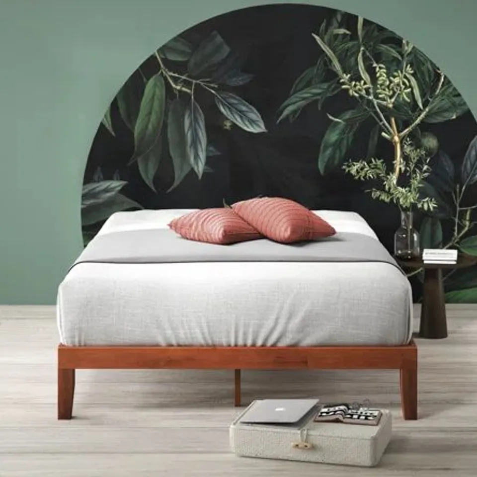 BOXED BURG DELUXE SOLID WOOD BED FRAME // SIZE: DOUBLE (1 BOX)