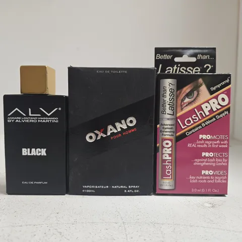 BOX OF APPROXIMATELY 45 ASSORTED COSMETIC ITEMS TO INCLUDE ALV, OXANO, LASH PRO, ETC - COLLECTION ONLY