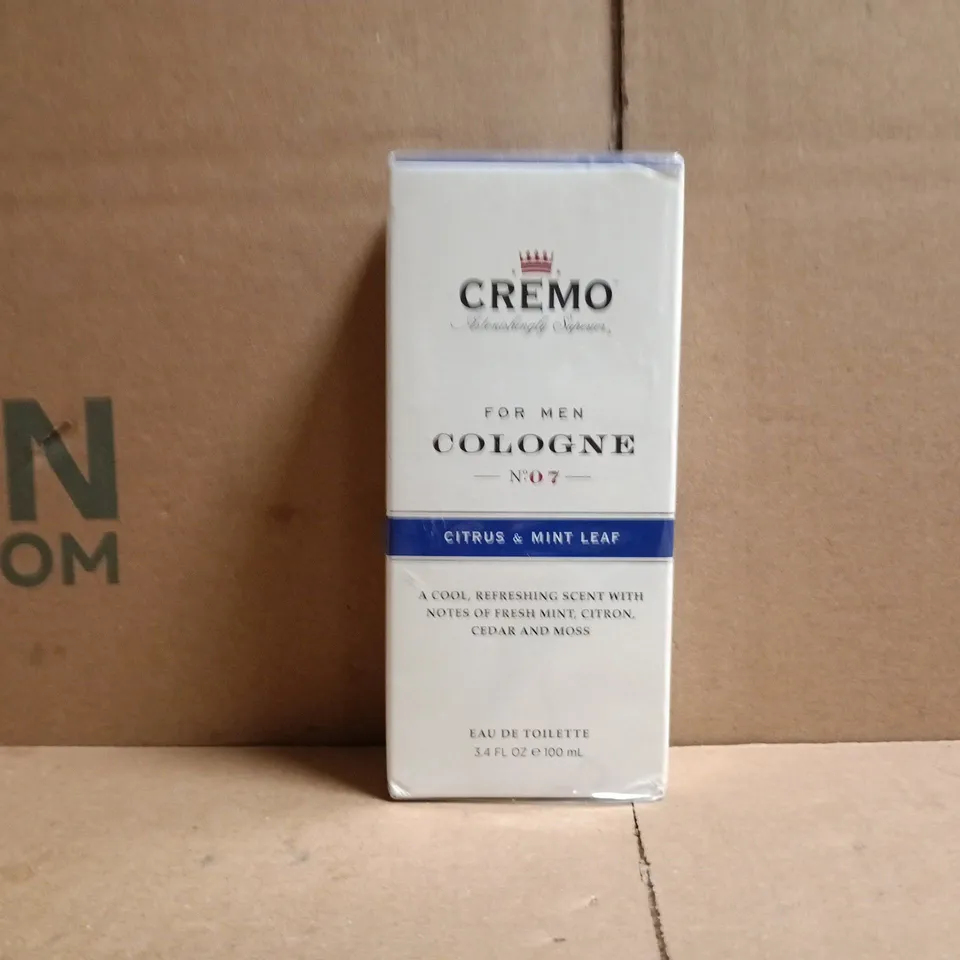 BOXED AND SEALED CREMO COLOGNE FOR MEN - CITRUS & MINT LEAF EAU DE TOILETTE (100ML)