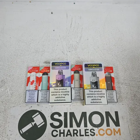 APPROXIMATELY 20 ASSORTED E-CIG PRODUCTS AND ACCESSORIES TO INCLUDE OXVA, VOOPOO, ETC