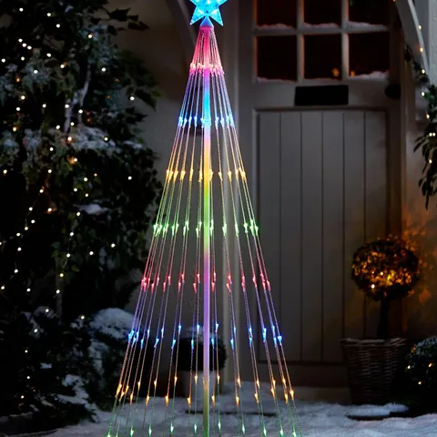 5.5FT WATERFALL LED INDOOR/OUTDOOR CHRISTMAS TREE LIGHT - COLLECTION ONLY