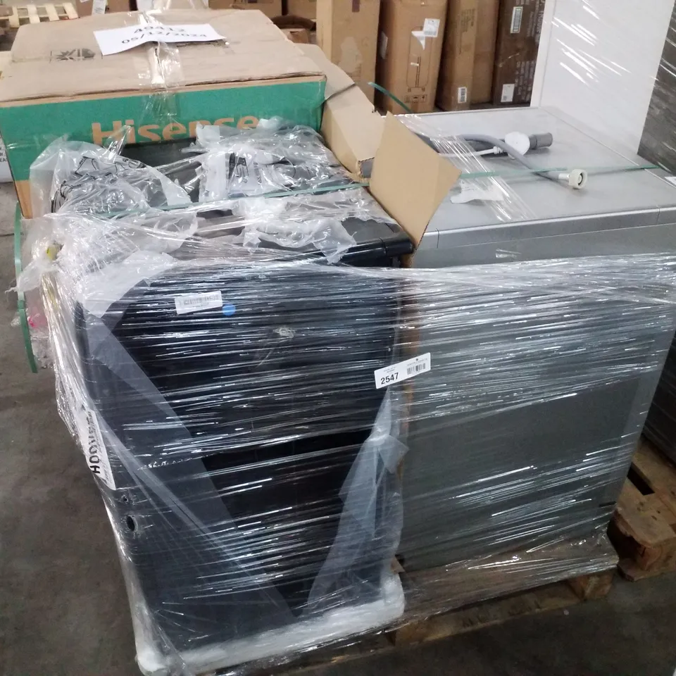 PALLET OF APPROXIMATELY 4 UNPROCESSED RAW RETURN WHITE GOODS TO INCLUDE;