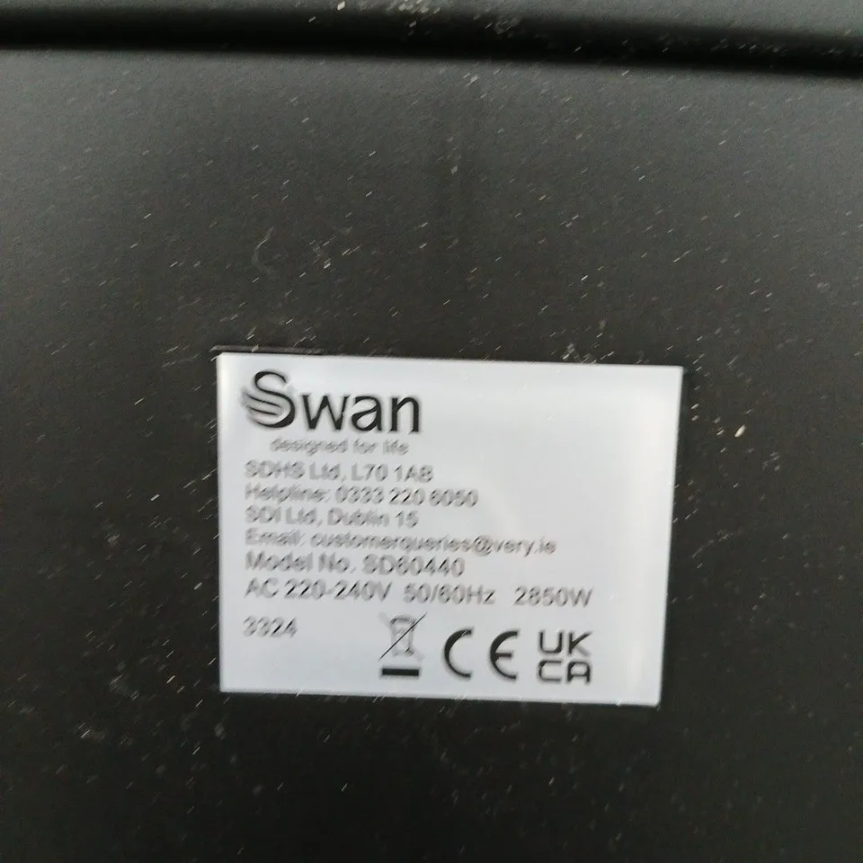 SWAN DIGITAL KITCHEN APPLIANCE – BLACK WITH DIGITAL DISPLAY - MODEL SD60440