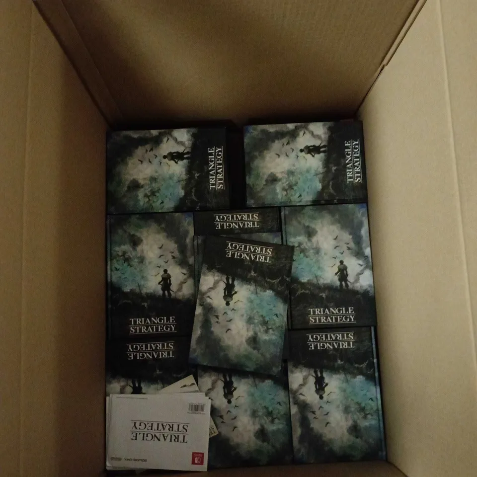 A BOX OF APPROXIMATELY 80 TRIANGLE STRATEGY EMPTY BOOKS