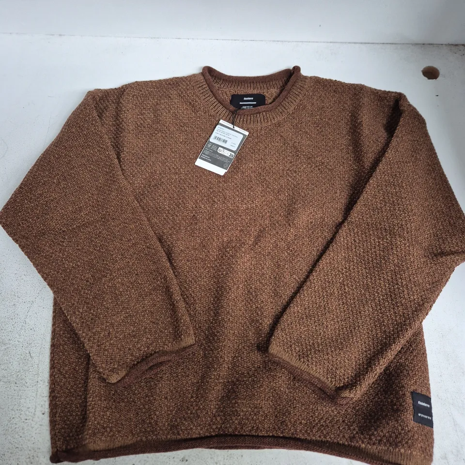FINISTERRE WOMEN'S BARENTS JUMPER – BROWN, UK 14 (EU 42) – BRAND LABELLED