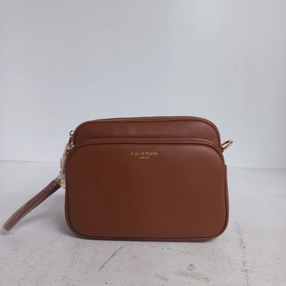 SOFIA & SPRITZ CROSSBODY BAG – BROWN LEATHER