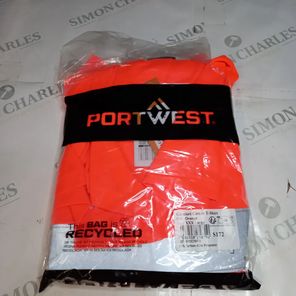 PORTWEST COMFORT COTTON T-SHIRT SIZE XXXL