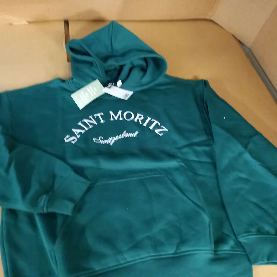 SAINT MORITZ GREEN HOODIE - EUR S