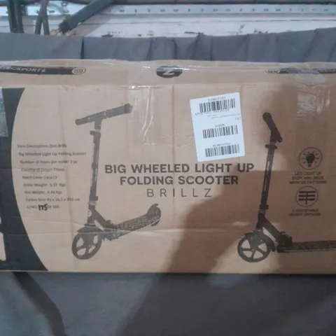 ZINC BIG WHEELED FOLDING BRILLZ SCOOTER - COLLECTION ONLY