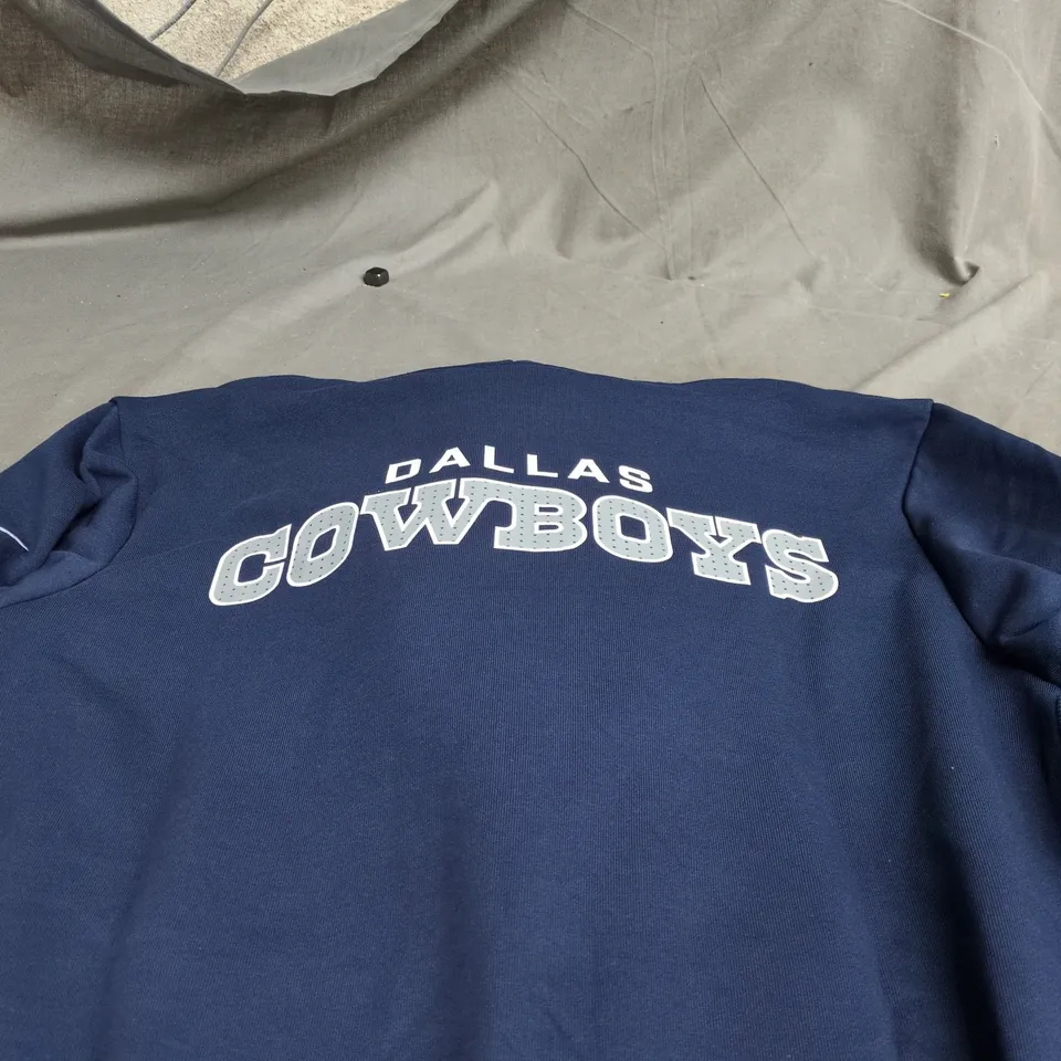 DALLAS COWBOYS NFL NIKE LARGE BLUE HOODIE WITH TAGS