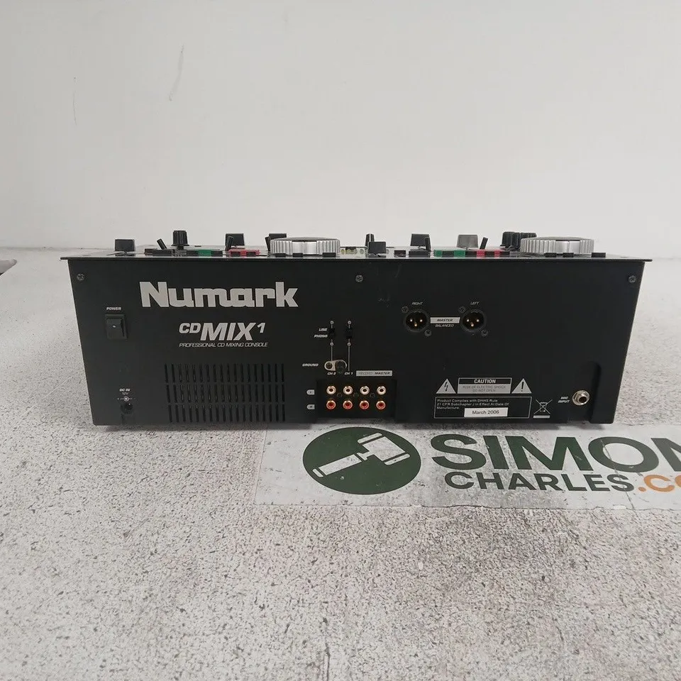 NUMARK CD MIX1 PROFESSIONAL DJ MIXING CONSOLE WITH TWO CD DECKS