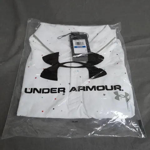 SEALED UNDER ARMOUR MENS WHITE POLO SHIRT - XL