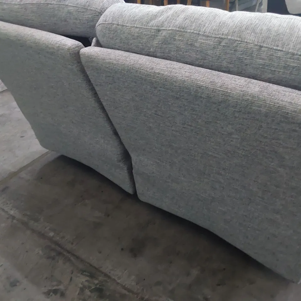 QUALITY BRITISH DESIGNER G PLAN WASHINGTON MANUAL RECLINING TWO SEATER SOFA GRAPHENE DUSK FABRIC 