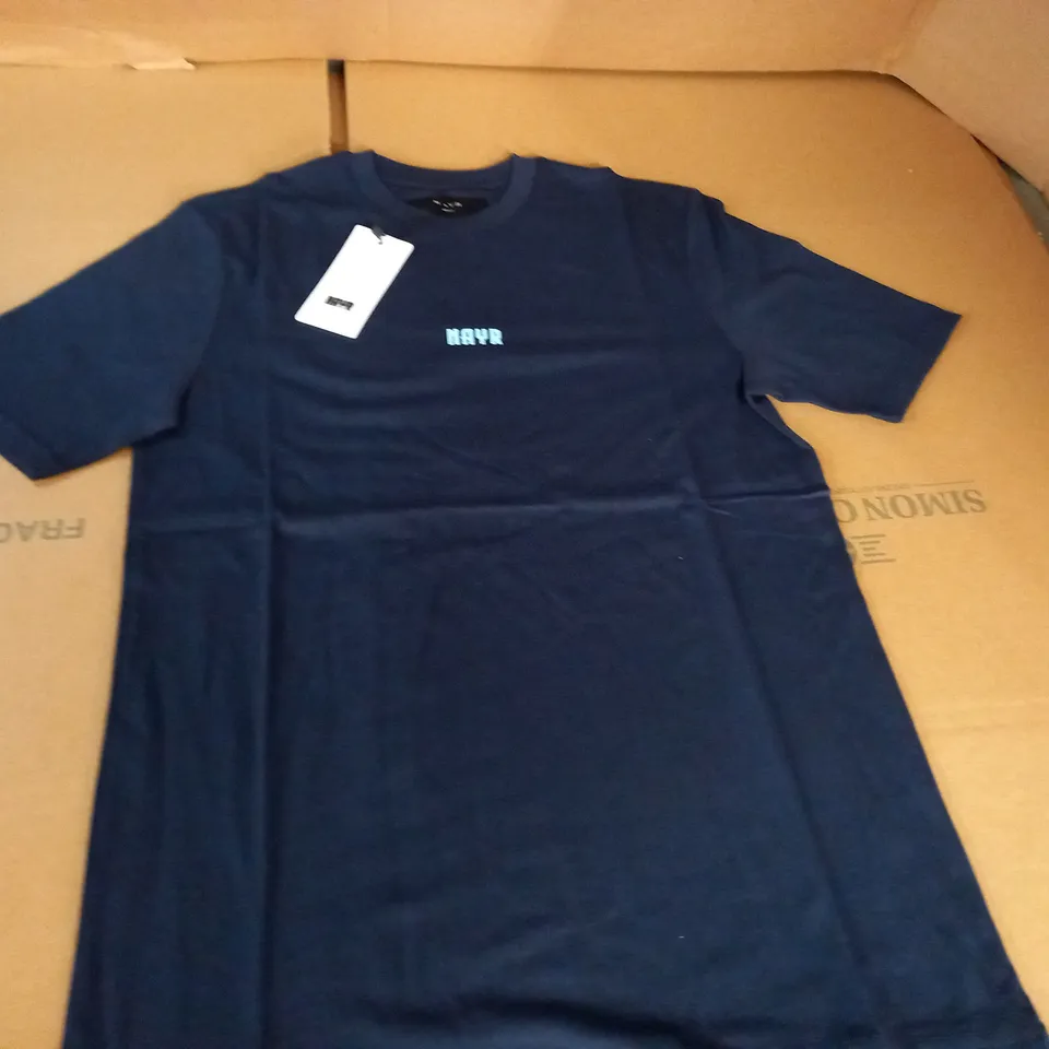 NAYR NAVY T-SHIRT - SMALL