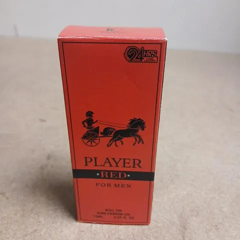 BOXED PLAYER RED FOR MEN ROL ON PURE PARFUM OIL 12ML