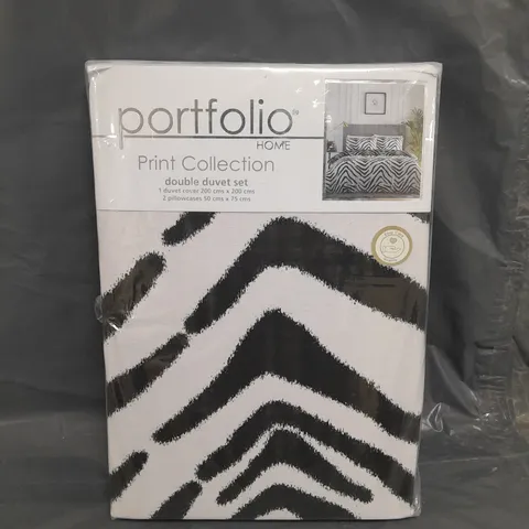 SEALED PORTFOLIO PRINT COLLECTION DUVET SET - DOUBLE 